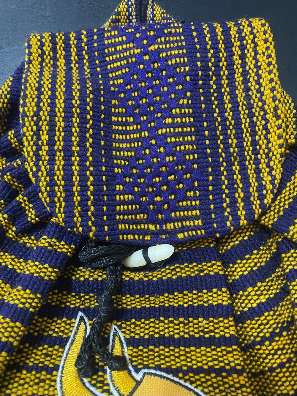 Minnesota Vikings Knit Backpack - Purple & Gold NWOT